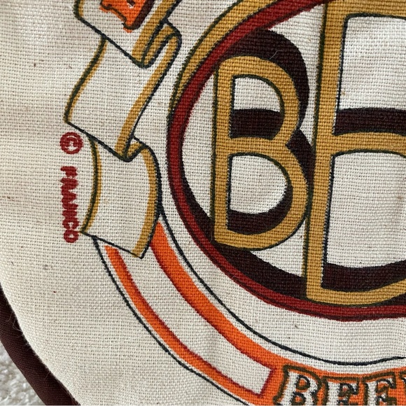 Vintage MCM Franco Round Potholder BBQ Beef - Picture 4 of 8